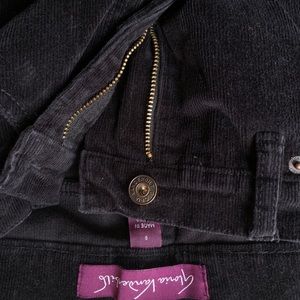 Gloria Vanderbilt Black Flare Leg Corduroys